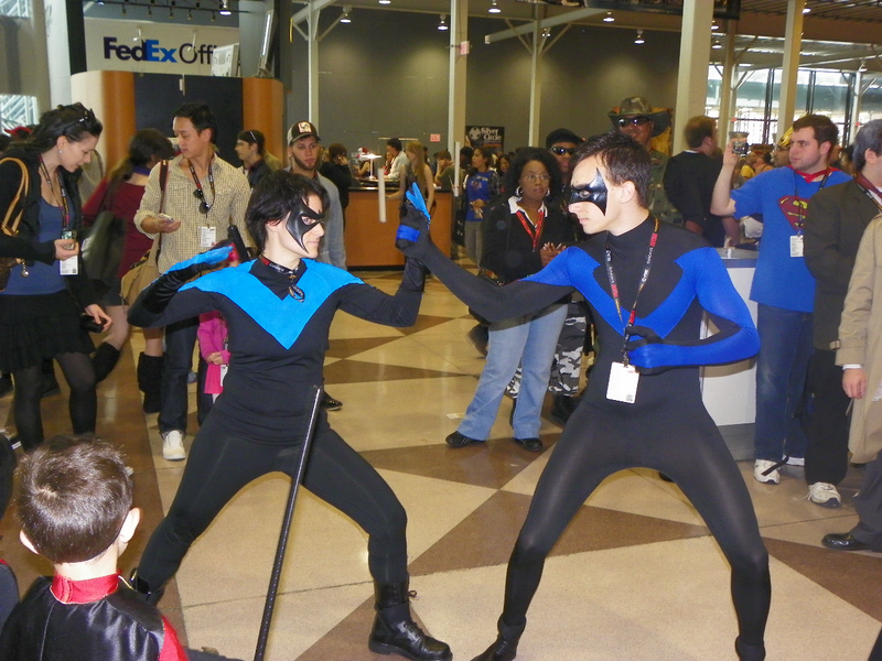 Illustration for article titled New York Comic-Con 2011 Day Four Cosplay with Dead Space Kid and Super Friends